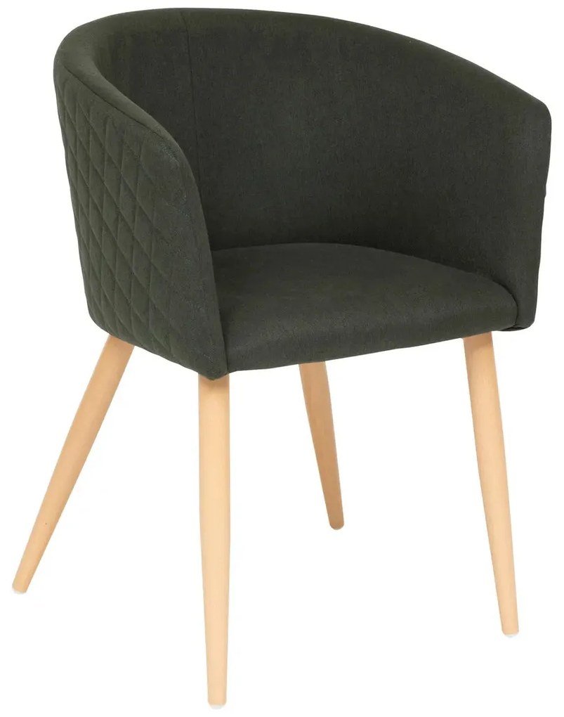 Трапезен стол atmosphera Marlo, Текстил - Зелен