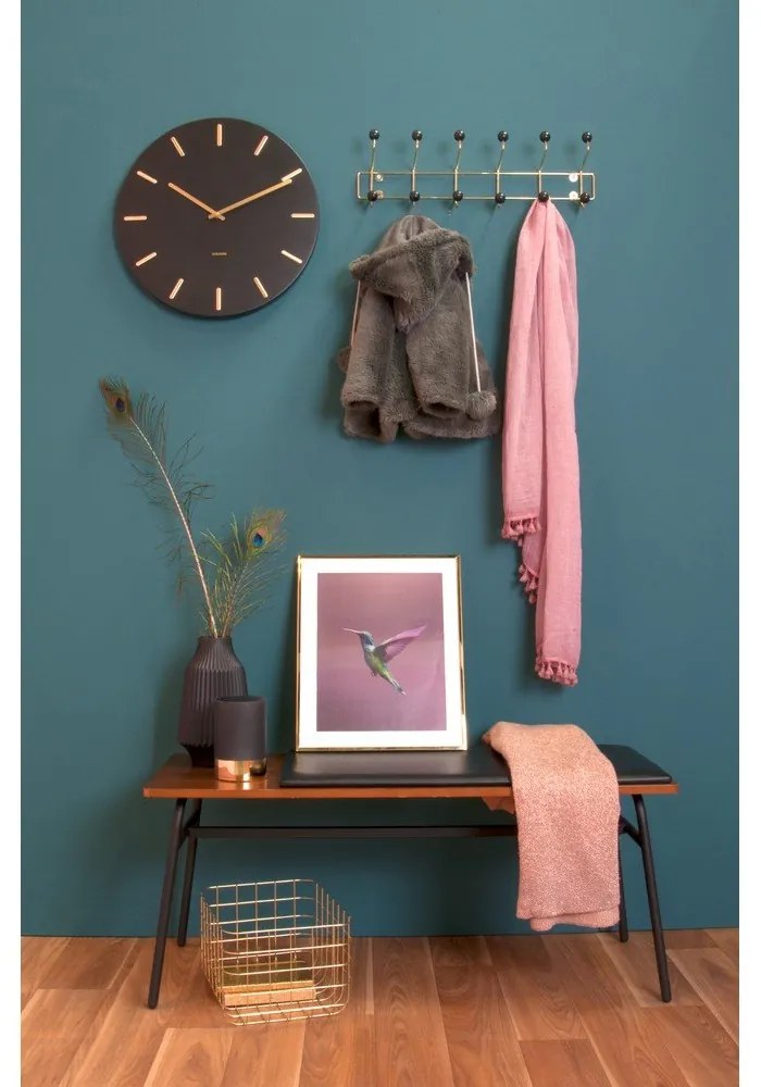 Закачалка за стена с черни детайли, дължина 53,5 cm PT LIVING Saturnus