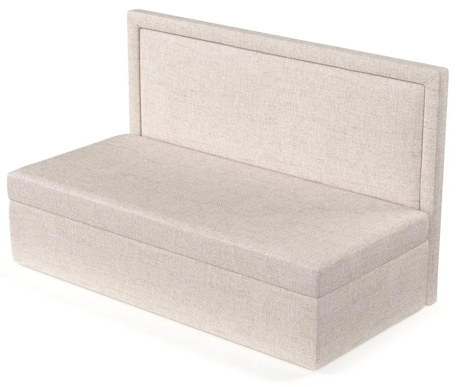 Бежово тапицирано единично легло 100x200 cm Scala – Maison de Rêve