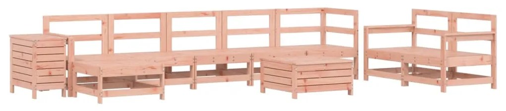 3250690 vidaXL Градински комплект диван от 10 части, дугласка ела масив