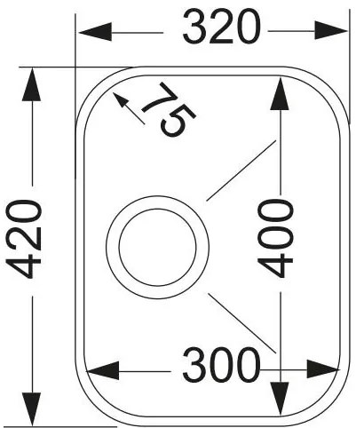 Измийте Apell 84-32 x 42 cm