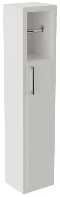 Разопакован: Шкаф за баня с поставка за тоалетна хартия Kalune Design 854KLN4302, 70х15 см, Меламиново покритие, Бял