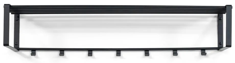 Черна метална стенна закачалка с рафт Rex - Spinder Design