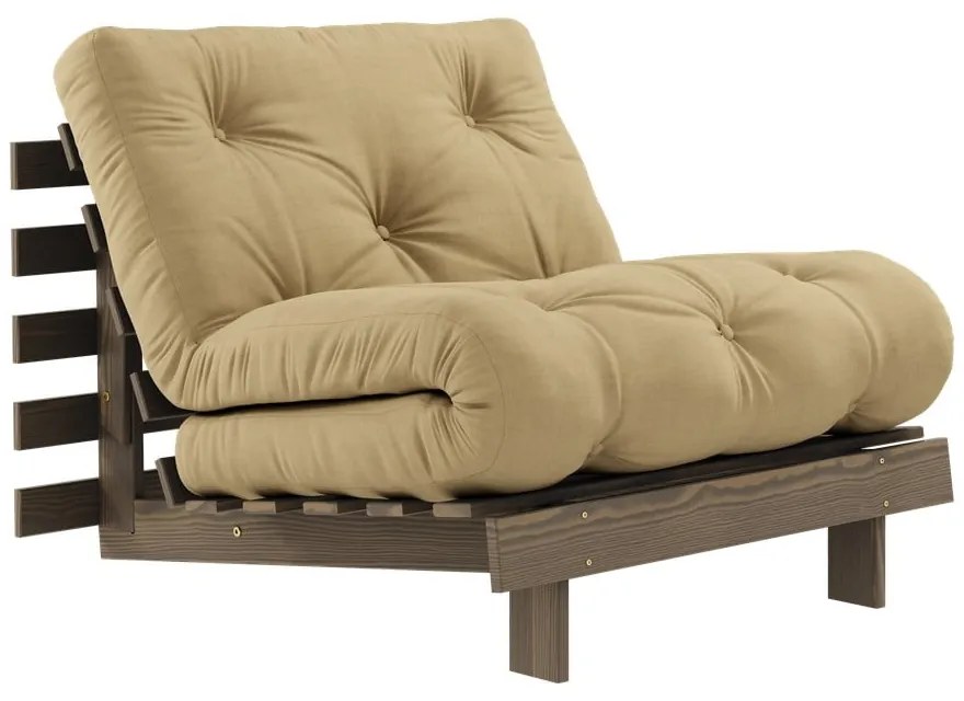 Фотьойл в бежово и горчица Roots - Karup Design