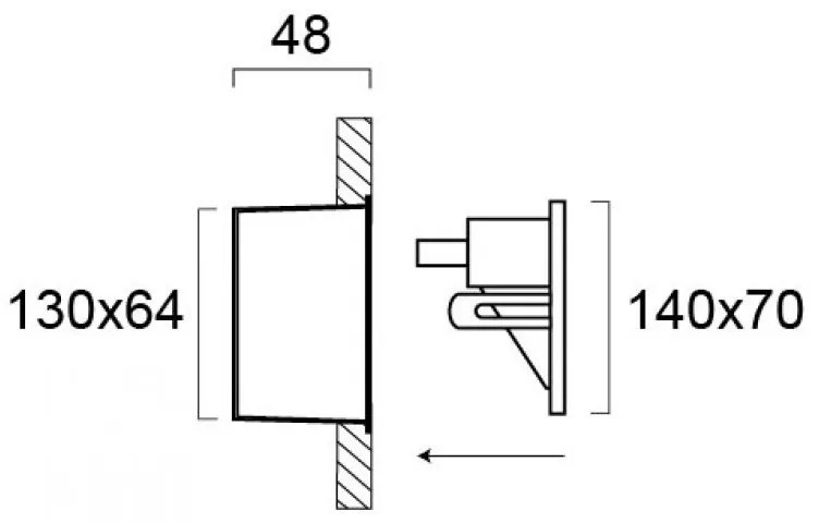 Аплика Viokef Riva II-14 x 4.8 x 7 См.-сив