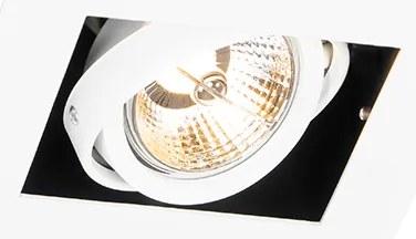 Комплект от 6 модерни вградени прожектора бели регулируеми - Oneon 70