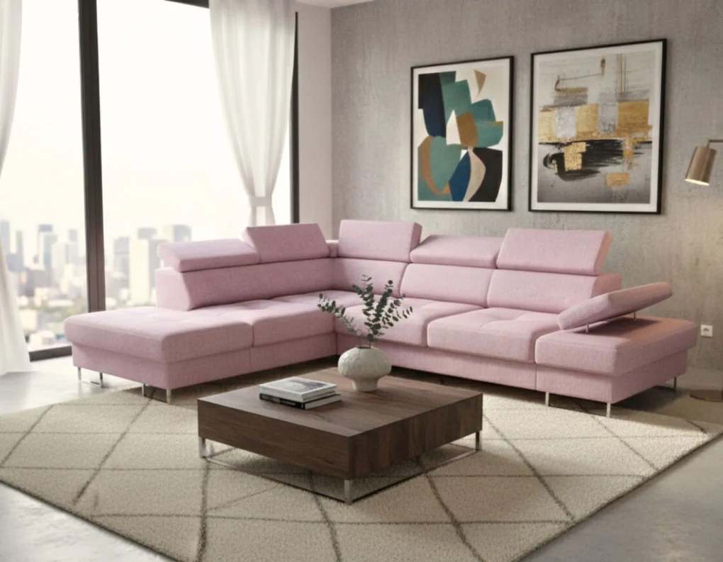 Ъглов диван Gelito-Roz-Left