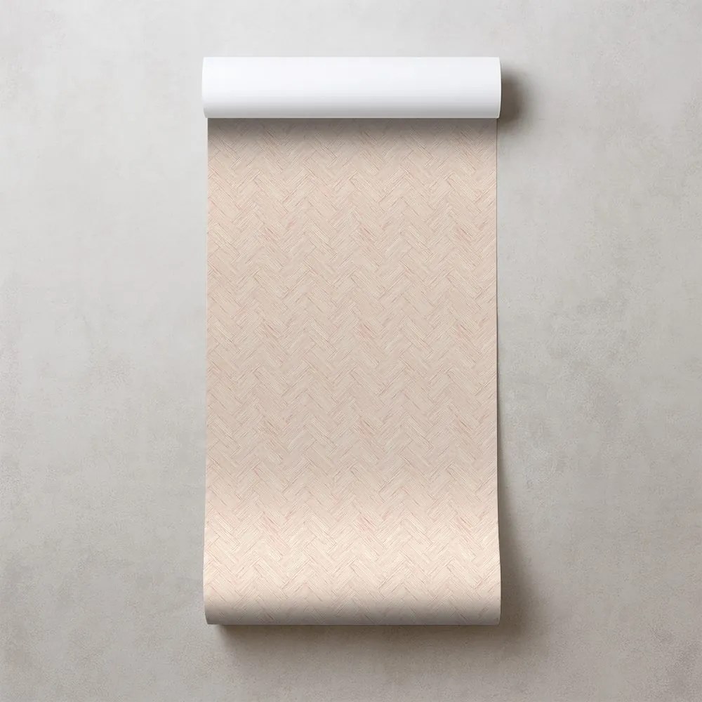 Тапет – Елегантна бежова текстура на плетена кошница