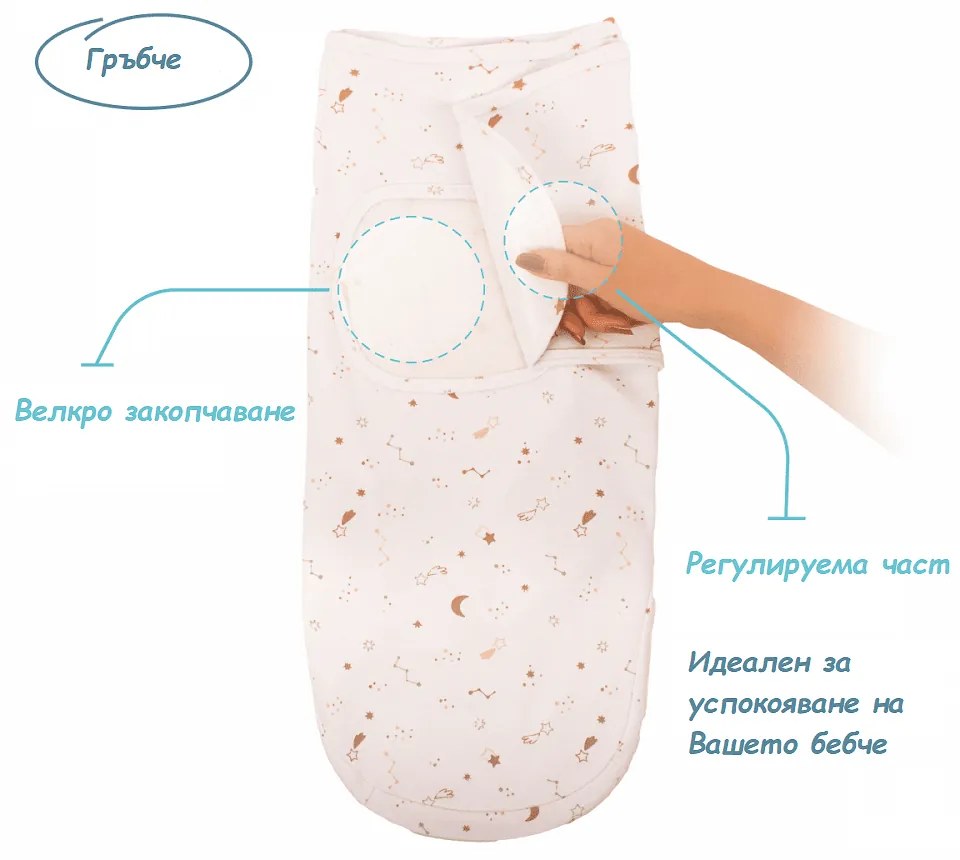 Sevi Baby Антистрес завивка за новородено - космос