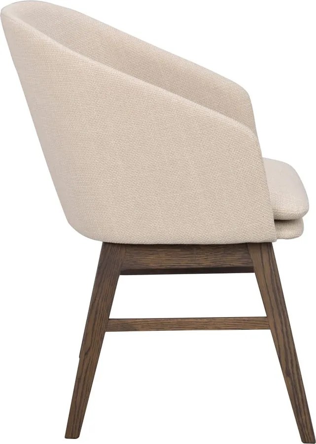 Бежови тапицирани трапезни столове в комплект 2 бр. Windham – Rowico