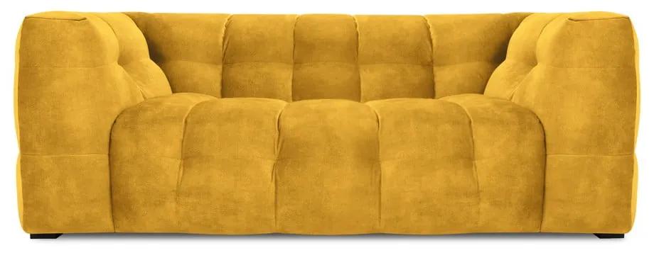 Жълт кадифен диван , 208 см Vesta - Windsor &amp; Co Sofas