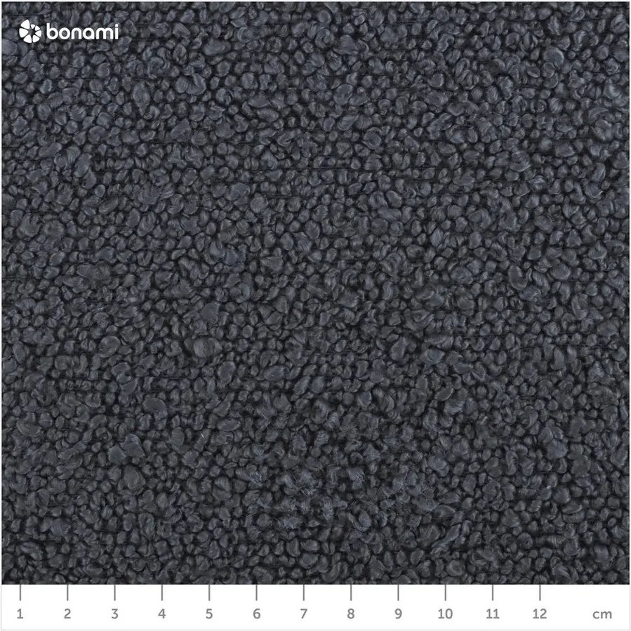 Тъмносив разтегателен диван с място за съхранение от букле 222 cm Bali – Cosmopolitan Design