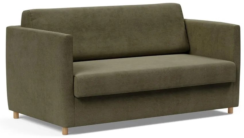 Тъмнозелен велурен разтегателен диван Olan - Innovation