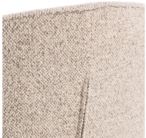 ЦЛЯРА Бежово лате (тъкан Монза 60)/крака черни - МОДЕРЕН ТАПИЦИРАН СТОЛ ЛОФТ ЗА ДНЕВНА/ТРАПЕЗАРИЯ/ОФИС