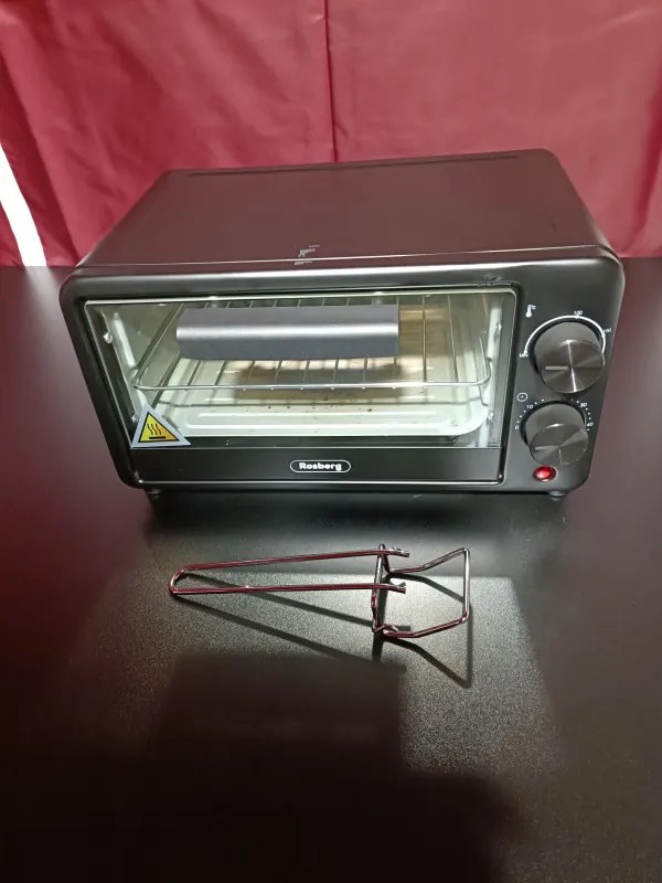 Втора ръка: Мини фурна Rosberg R51441C, 800W, 9 литра, 100-230C, Аксесоари, Черен