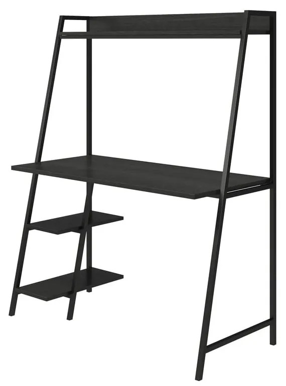 Стенна работна маса с дъбов плот 51x111 cm Bushwick – Novogratz