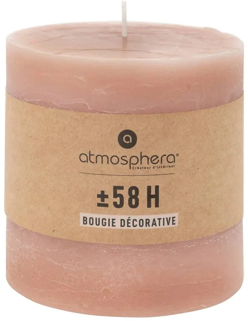 Свещ без аромат atmosphera Olia, Кръгла, 10x10 cm - Тъмносив