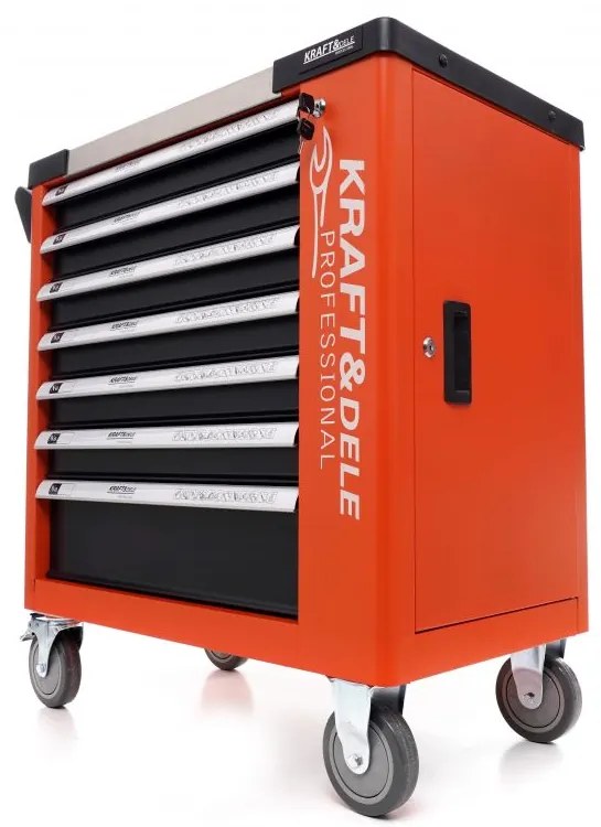 Работна количка за инструменти 258бр. - 7 чекмеджета KD1067