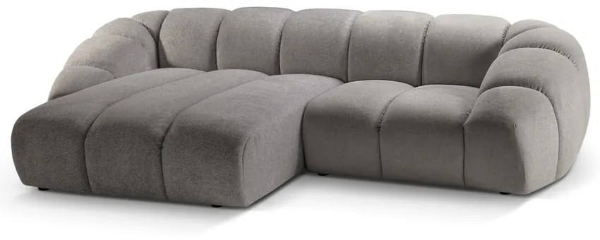 Светлосив ъглов диван (ляв ъгъл) Diana – Micadoni