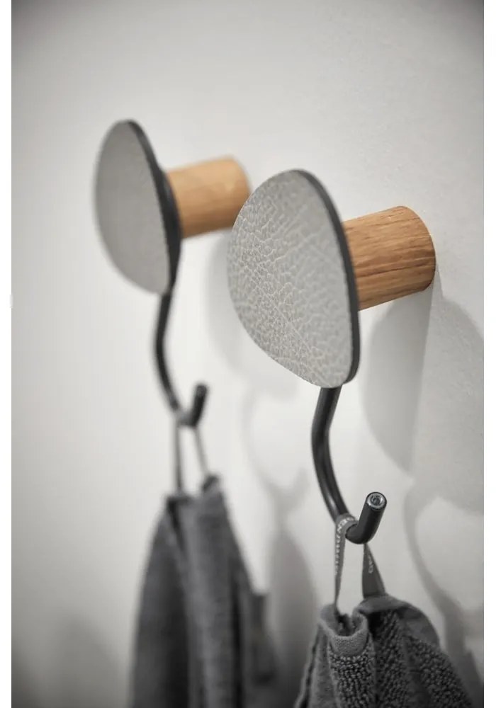 Сива стенна стоманена кука Dot S Bull – LIND DNA