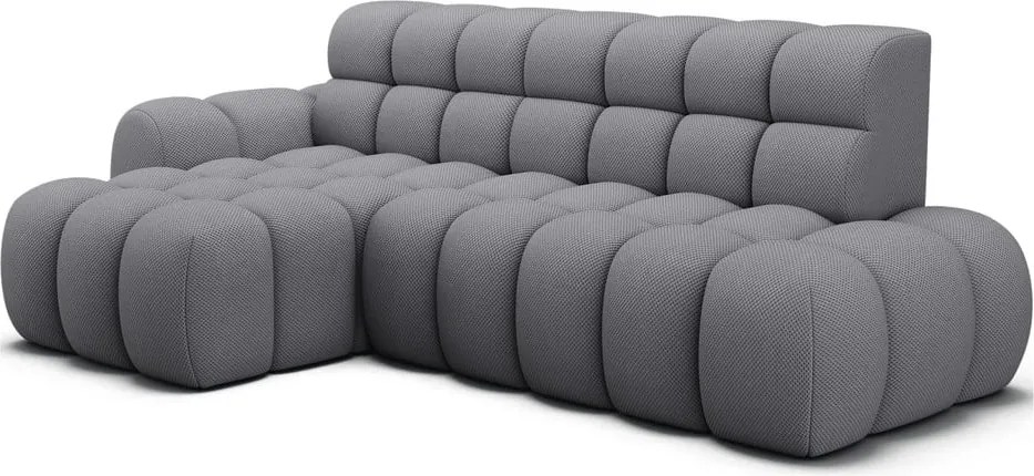 Сив разтегателен ъглов диван (ляв ъгъл) Ceedro – ELTAP