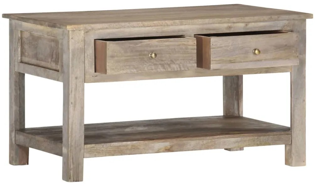 286383 vidaXL Маса за кафе, 82x52x47 см, мангово дърво масив