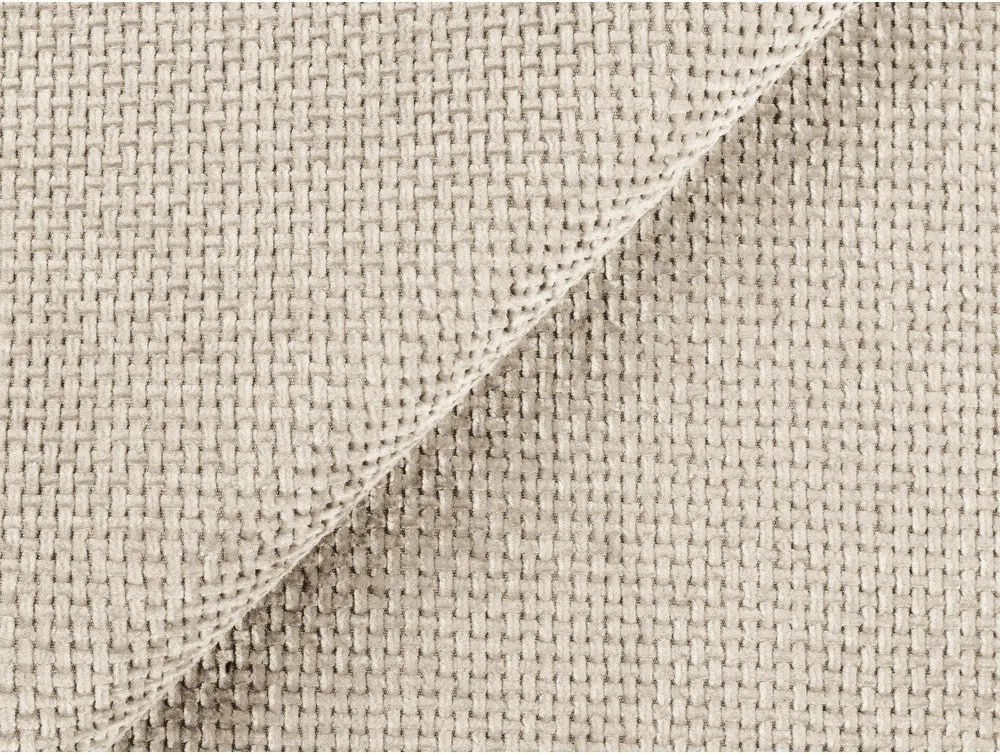 Кремав шенилов сгъваем/с място за съхранение ъглов диван (десен ъгъл/L форма) Kona – Makamii