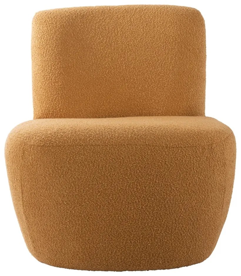 Жълто кресло от плат букле Ada – Leitmotiv