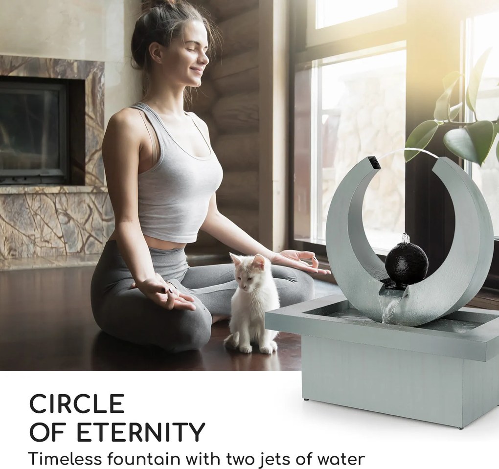 Blumfeldt Eterna, градински фонтан, външно/вътрешно, 12 W помпа, 10 m кабел, поцинкована