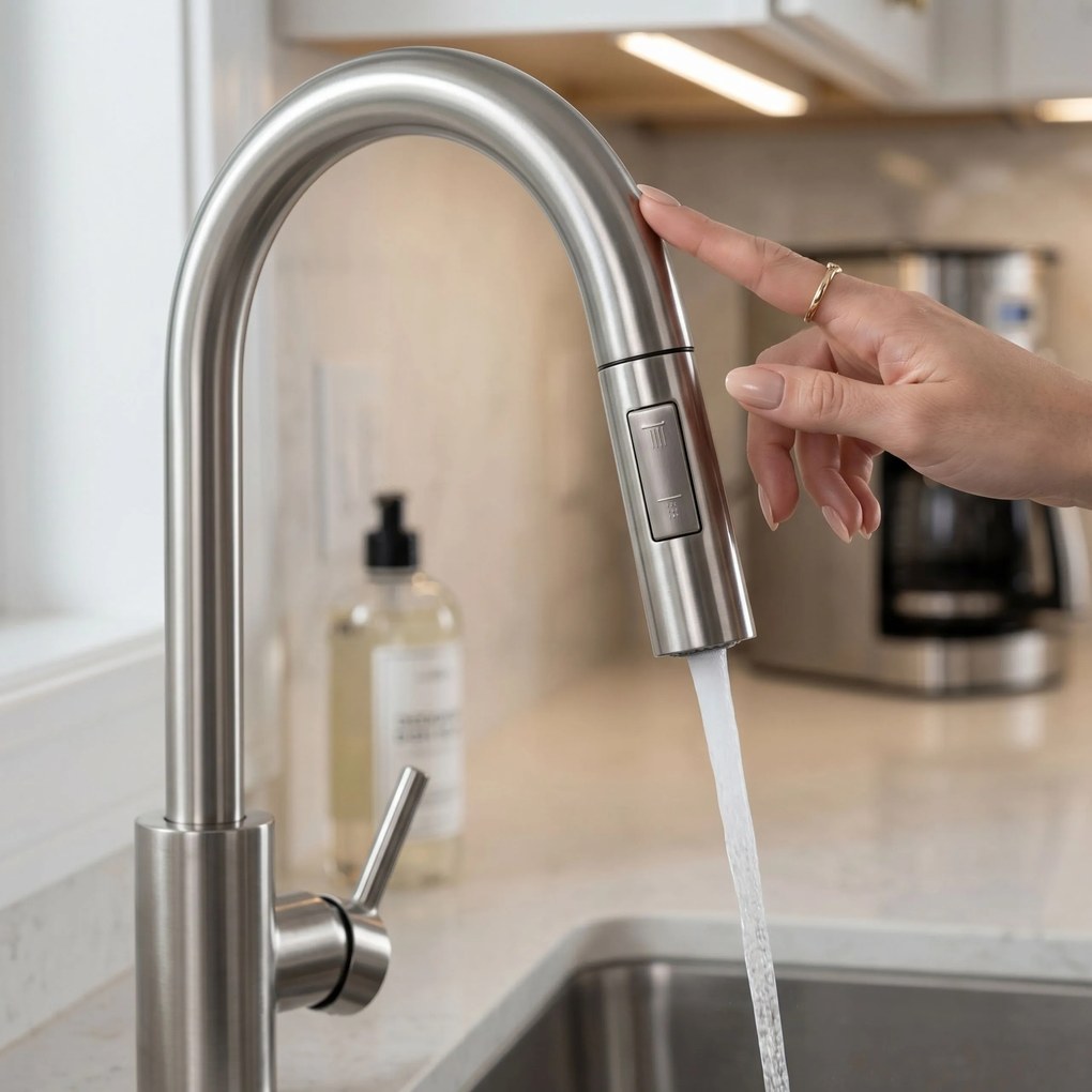 Смесител за кухня Rea Fresh Touch Brush Nickel