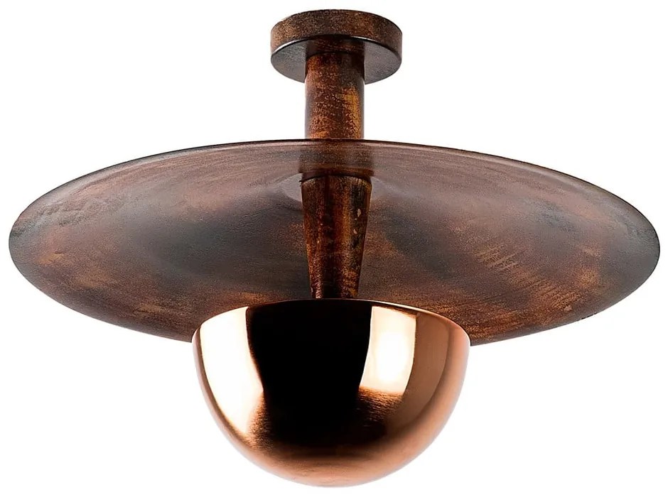 Осветително тяло за таван в меден цвят с метален абажур ø 48 cm Kurt – Opviq lights