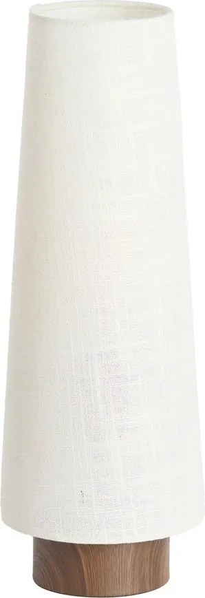 Кремава метална настолна лампа с текстилен абажур (височина 42 cm) Howie – Light & Living