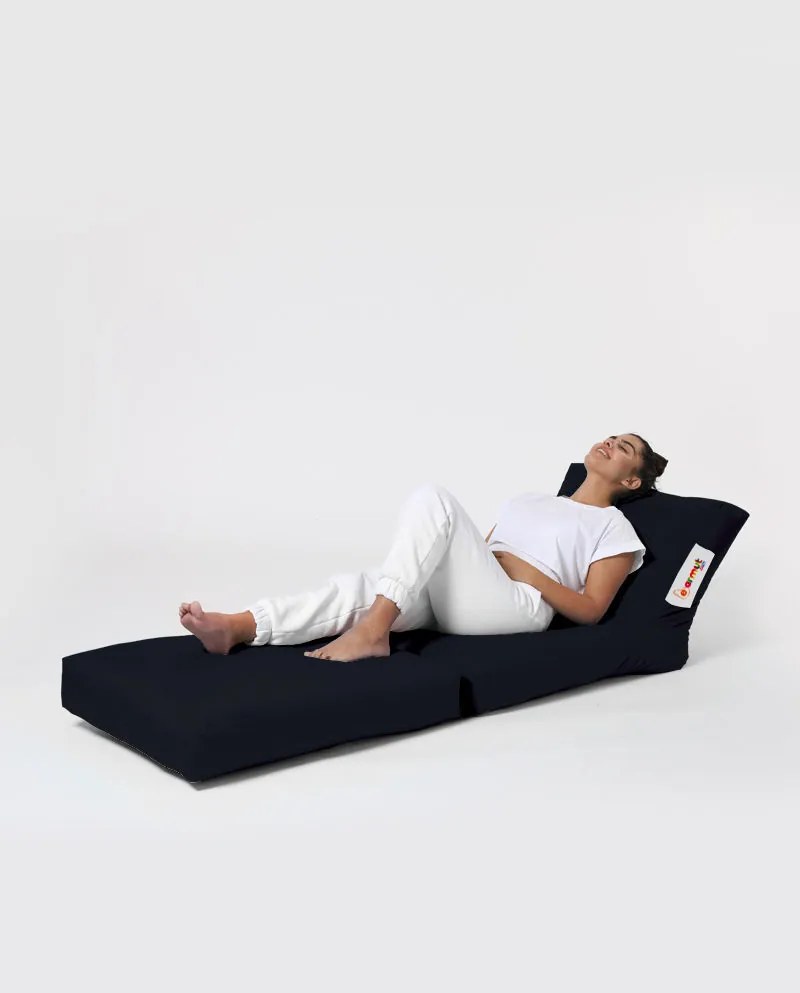 Градински пуф Siesta Sofa Bed Pouf, цвят Черен