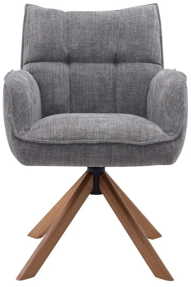 Сиви тапицирани трапезни столове в комплект 2 бр. Marilla – Unique Furniture