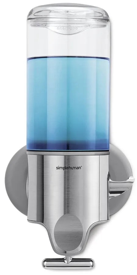 Стенен диспенсър за сапун от неръждаема стомана в сребрист цвят 440 мл - simplehuman