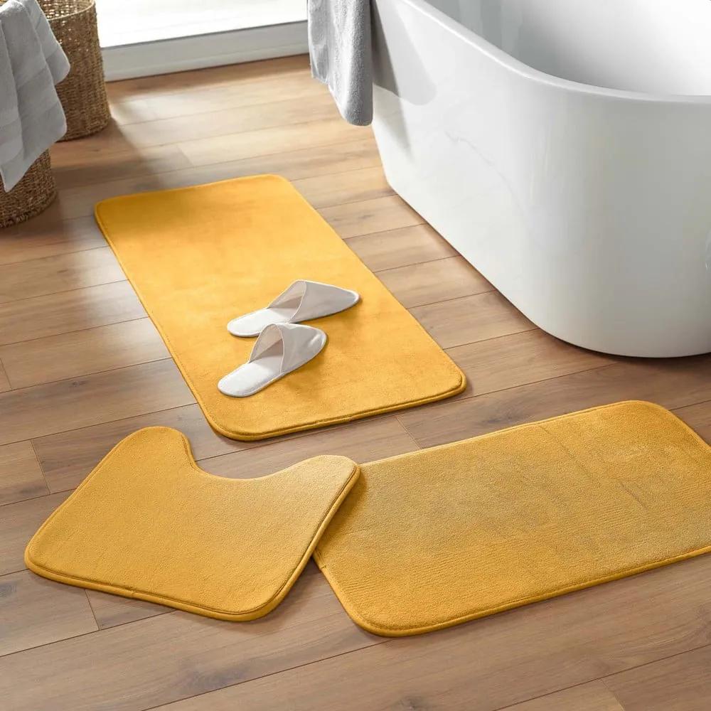 Жълт килим за баня 50x120 cm Vitamine – douceur d'intérieur