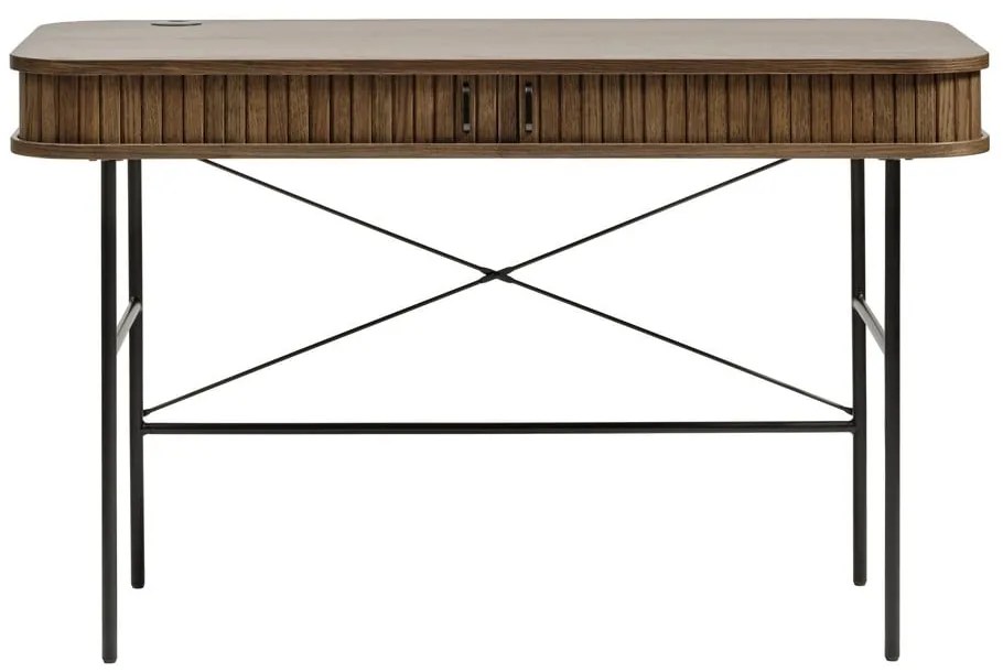 Работна маса от дъб 60x120 cm Nola - Unique Furniture