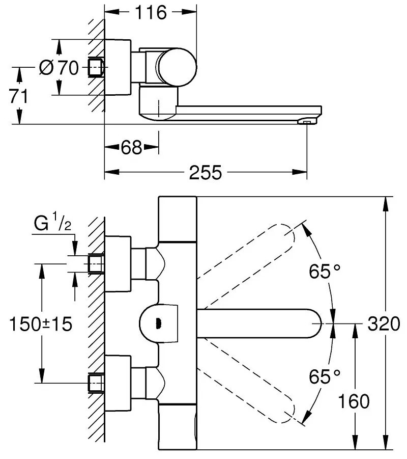 Термостатичен mixer Grohe with photocell