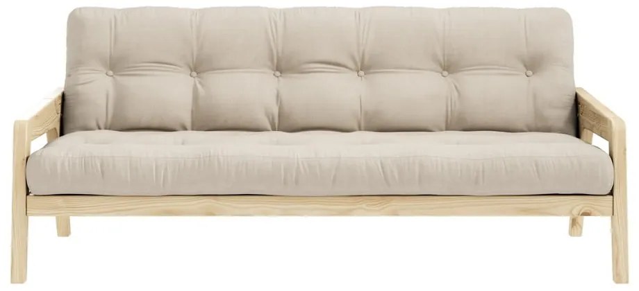 Бежов разтегателен диван 204 cm Grab - Karup Design