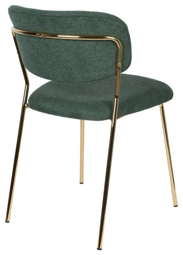 Тъмнозелени трапезни столове в комплект от 2 броя Jolien - White Label