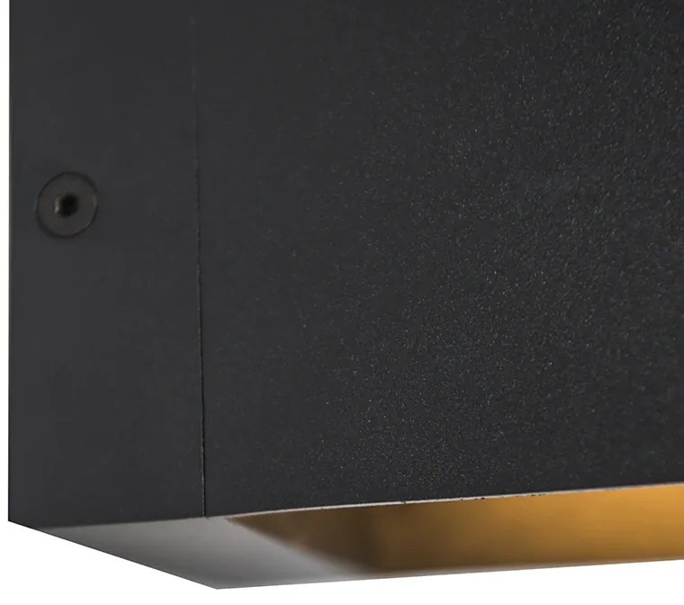 Модерен комплект от 4 стенни лампи черни - Transfer