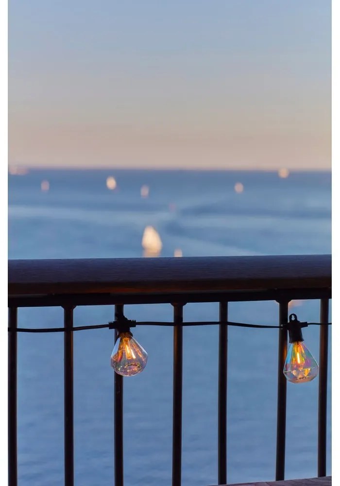 Удължител за светлинната верига с 10 броя крушки със соларен панел, дължина 300 cm Marcus – Sirius