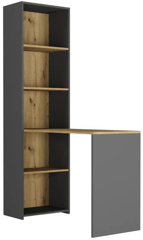 Писалище с рафт MODERN B-50S - 120 x 50 x 180 cm - различни цветови варианти aнтрацит