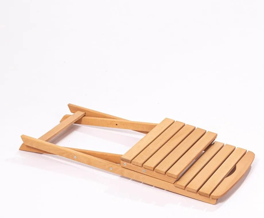 Градински стол от масивно дърво в естествен цвят – Floriane Garden