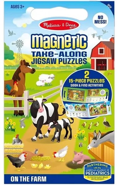 Магнитен пъзел On the Farm - Melissa and Doug