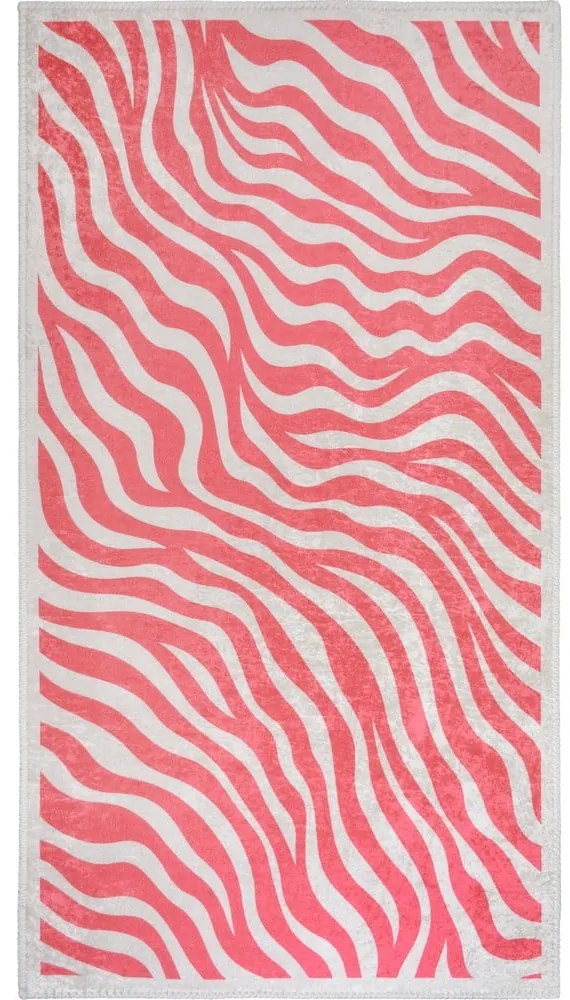 Розова пътека подходяща за пране 80x200 cm Red Zebra – Vitaus