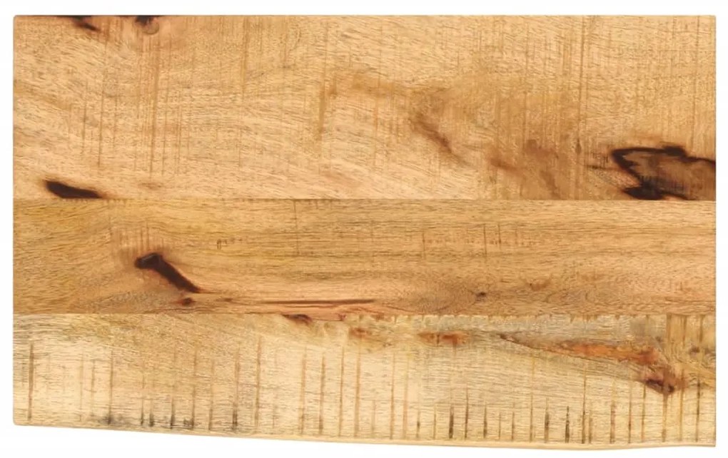 370320 vidaXL Плот за маса, 60x20x2,5 см, жив ръб, грубо мангово дърво масив