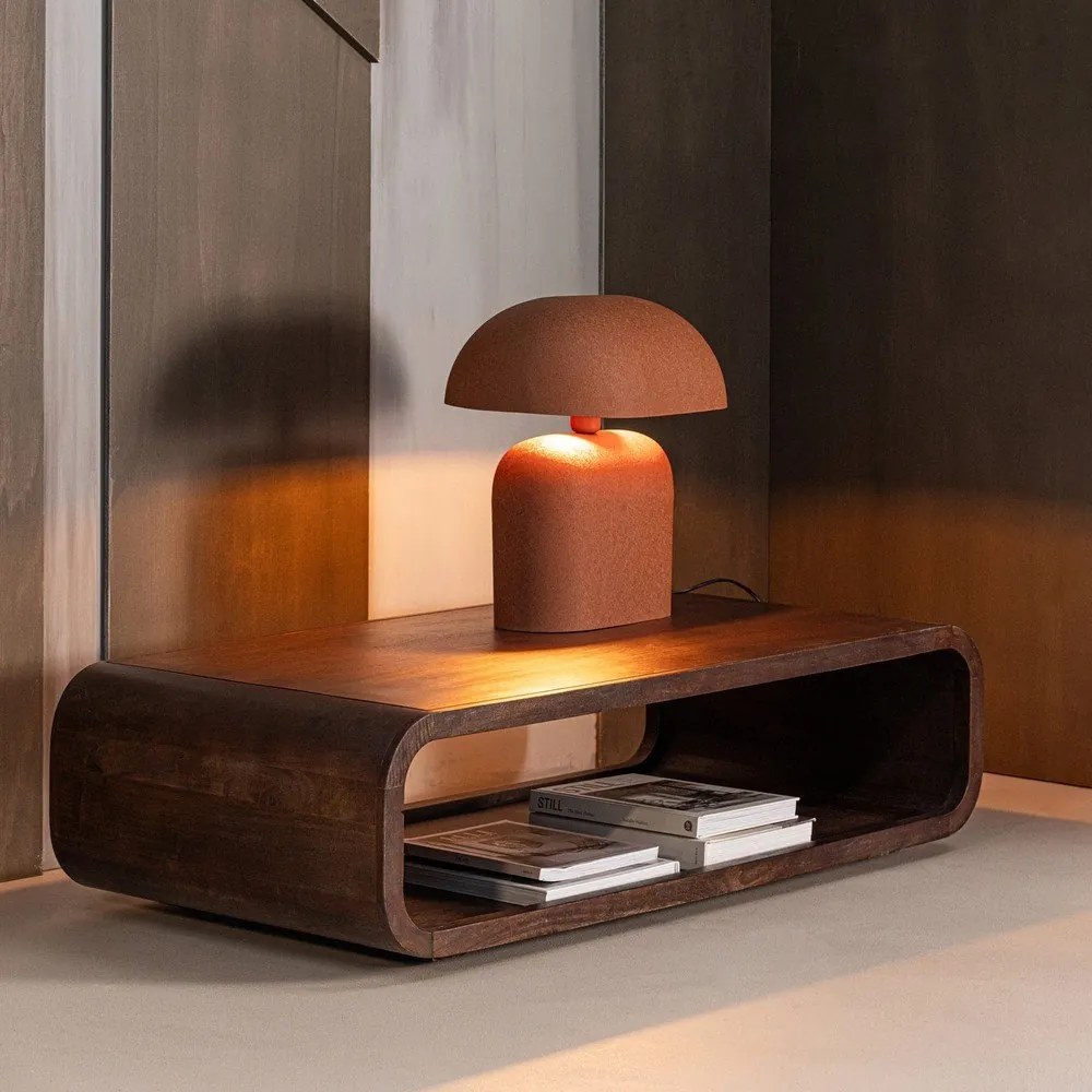 Масичка за кафе от масивно манго в тъмно естествен цвят 60x120 cm Kinu – WOOOD