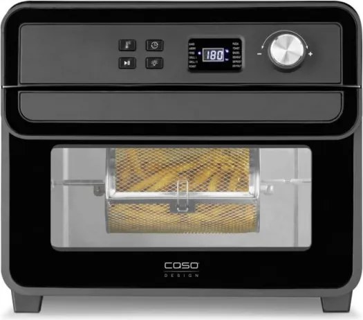 Мултифункционална Air Fryer фурна Caso AirFry Chef 1700, 1700W, 22 л, 12 програми, 40-230°C, Таймер, Осветление, Сушене, Черен