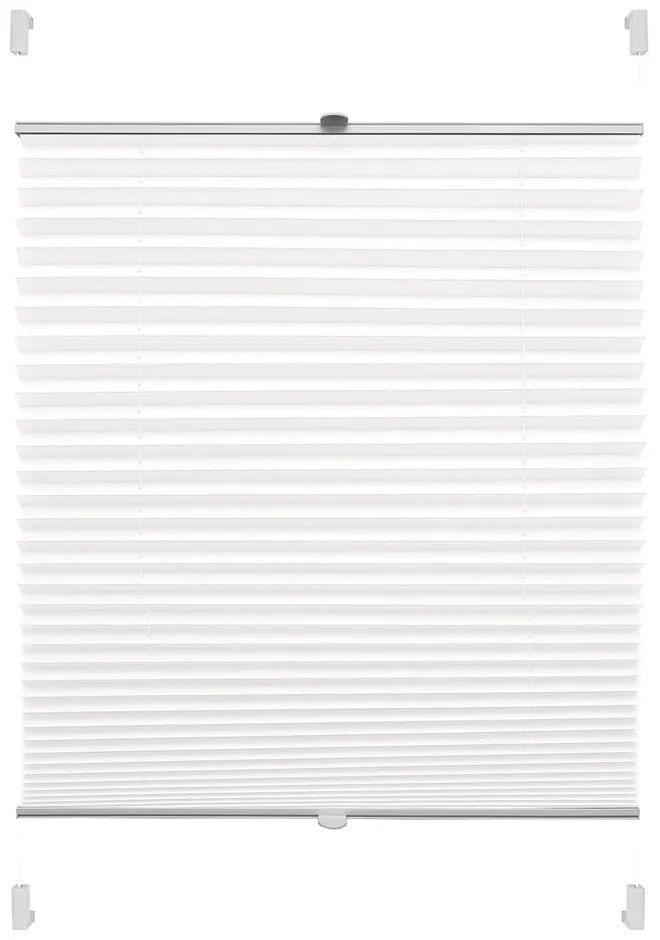 Бяла ролетна щора 80x150 cm Plisé Verona – Gardinia